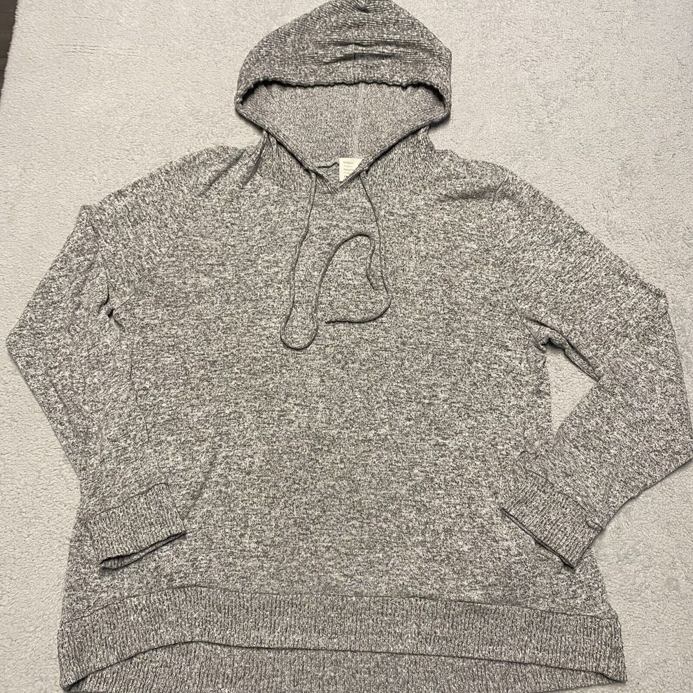 Anthropologie Saturday Sunday Hoodie Size Small Grey Pocket Soft Lightweight